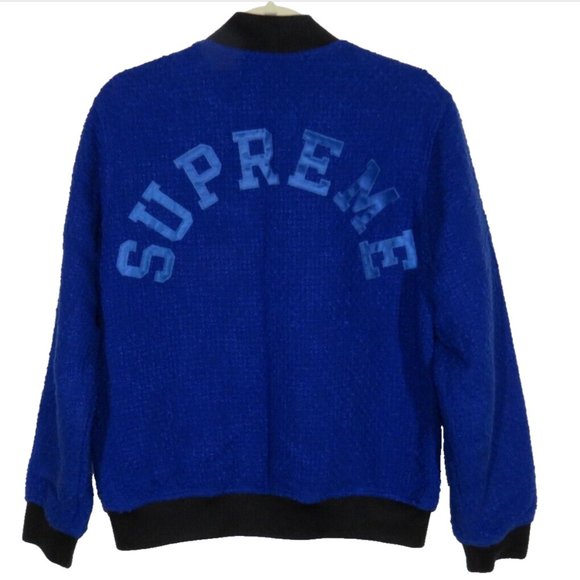 SUPREME 24AW Boucle Zip Up Shirt ブルー Supreme Boucle Zip Up Shirt Blue Men's - FW24 - US